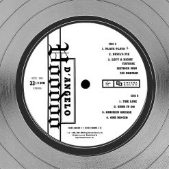 RARE-T D'Angelo - Voodoo Platinum LP Limited Signature Edition Studio Licensed Custom Frame Limited Edition Frames