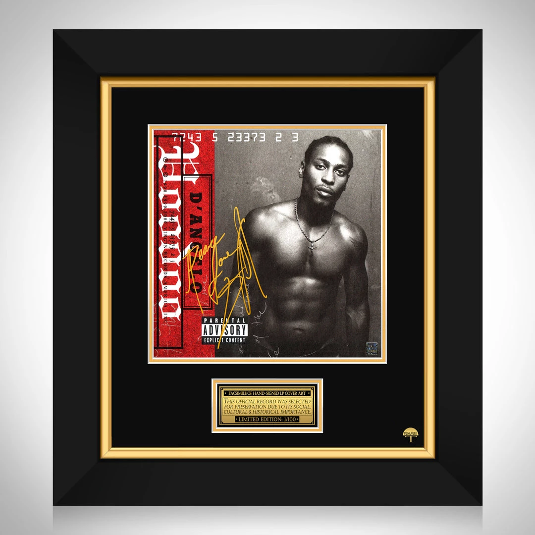 RARE-T D'Angelo Voodoo LP Cover Limited Signature Edition Studio Licensed Custom Frame Limited Edition Frames 1 RARE-T D'Angelo Voodoo LP Cover Limited Signature Edition Studio Licensed Custom Frame Limited Edition Frames
