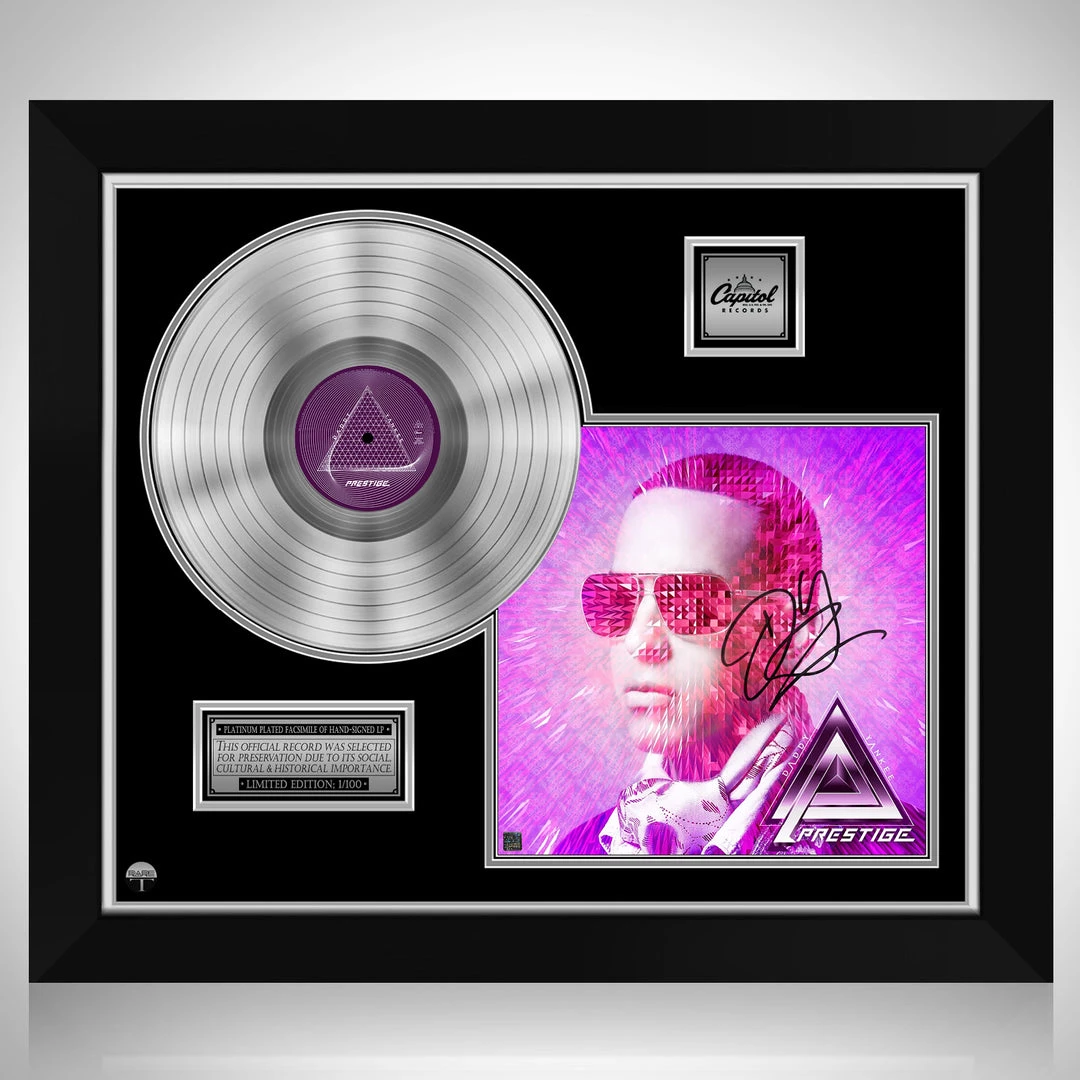 RARE-T Daddy Yankee - Prestige Platinum LP Limited Signature Edition Studio Licensed Custom Frame 1 RARE-T Daddy Yankee - Prestige Platinum LP Limited Signature Edition Studio Licensed Custom Frame