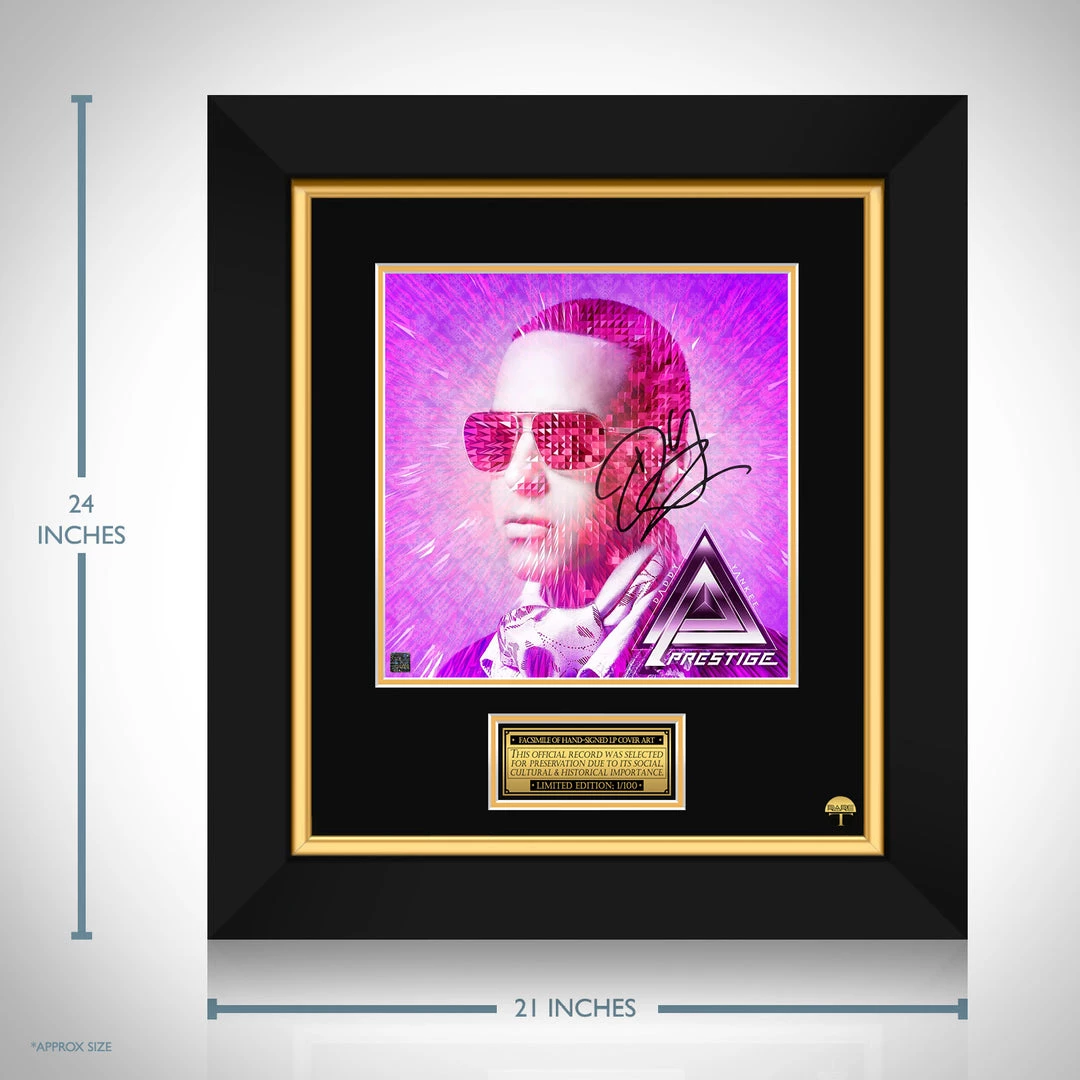RARE-T Daddy Yankee - Prestige LP Cover Limited Signature Edition Studio Licensed Custom Frame 3 RARE-T Daddy Yankee - Prestige LP Cover Limited Signature Edition Studio Licensed Custom Frame