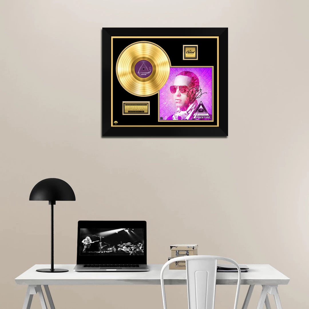 RARE-T Limited Edition Frames Daddy Yankee - Prestige Gold LP Limited Signature Edition Studio Licensed Custom Frame 2 RARE-T Limited Edition Frames Daddy Yankee - Prestige Gold LP Limited Signature Edition Studio Licensed Custom Frame