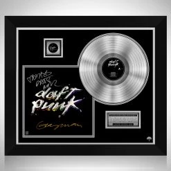 RARE-T Daft Punk Discovery Platinum LP Limited Signature Edition Studio Licensed Custom Frame Limited Edition Frames