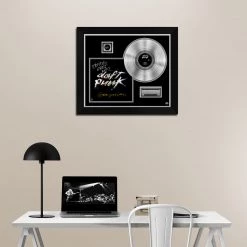 RARE-T Daft Punk Discovery Platinum LP Limited Signature Edition Studio Licensed Custom Frame Limited Edition Frames