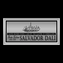 PPC Signed Memorabilia Salvador Dali Jsa Certified Hand-Signed Index Card By Salvador Dali Custom Frame 17 PPC Signed Memorabilia Salvador Dali Jsa Certified Hand-Signed Index Card By Salvador Dali Custom Frame