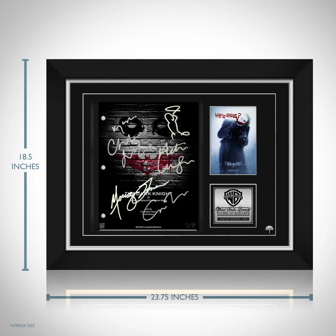 RARE-T Limited Edition Frames Batman The Dark Knight Script Limited Signature Edition Studio Licensed Custom Frame 7 RARE-T Limited Edition Frames Batman The Dark Knight Script Limited Signature Edition Studio Licensed Custom Frame