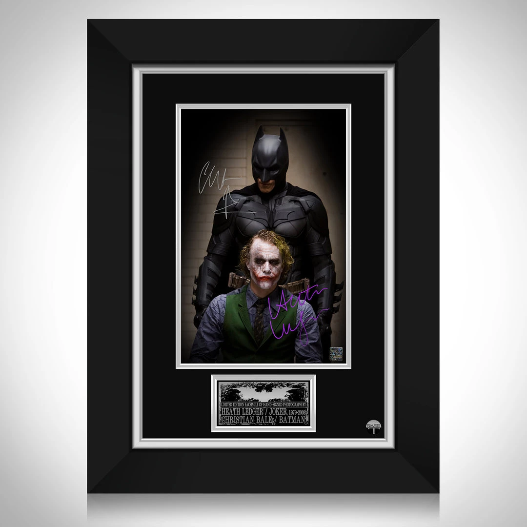 RARE-T The Dark Knight - Joker & Batman Photo Limited Signature Edition Studio Licensed Custom Frame Limited Edition Frames 1 RARE-T The Dark Knight - Joker & Batman Photo Limited Signature Edition Studio Licensed Custom Frame Limited Edition Frames