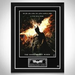 RARE-T Batman Dark Knight Rises Limited Signature Edition Studio Licensed Mini Poster Custom Frame Limited Edition Frames