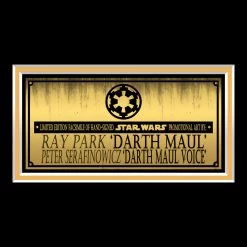 RARE-T Limited Edition Frames Star Wars Darth Maul Photo Limited Signature Edition Studio Licensed Custom Frame