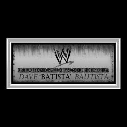RARE-T WWE Dave 'Batista' Bautista Limited Signature Edition Studio Licensed Photo Custom Frame Sports Memorabilia