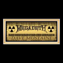 RARE-T Limited Edition Frames Megadeth - Dave Mustaine Photo Limited Signature Edition Studio Licensed Custom Frame
