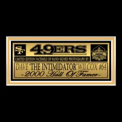 RARE-T Sports Memorabilia San Francisco 49ers - Dave Wilcox Photo Limited Signature Edition Studio Licensed Custom Frame 11 RARE-T Sports Memorabilia San Francisco 49ers - Dave Wilcox Photo Limited Signature Edition Studio Licensed Custom Frame