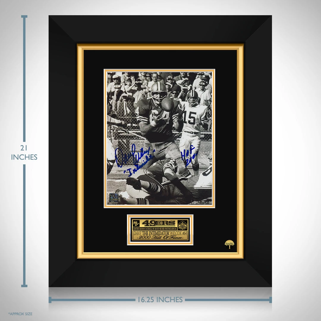 RARE-T Sports Memorabilia San Francisco 49ers - Dave Wilcox Photo Limited Signature Edition Studio Licensed Custom Frame 3 RARE-T Sports Memorabilia San Francisco 49ers - Dave Wilcox Photo Limited Signature Edition Studio Licensed Custom Frame