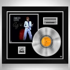 Rare-T David Bowie Live Platinum LP Limited Signature Edition Studio Licensed Custom Frame Limited Edition Frames