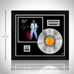 Rare-T David Bowie Live Platinum LP Limited Signature Edition Studio Licensed Custom Frame Limited Edition Frames 12 Rare-T David Bowie Live Platinum LP Limited Signature Edition Studio Licensed Custom Frame Limited Edition Frames