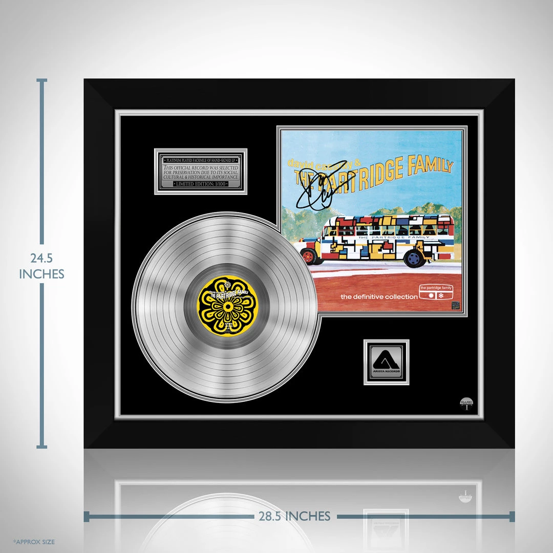 RARE-T David Cassidy & The Partridge Family - The Definitive Collection Platinum LP Limited Signature Edition Studio Licensed Custom Frame Limited Edition Frames 3 RARE-T David Cassidy & The Partridge Family - The Definitive Collection Platinum LP Limited Signature Edition Studio Licensed Custom Frame Limited Edition Frames