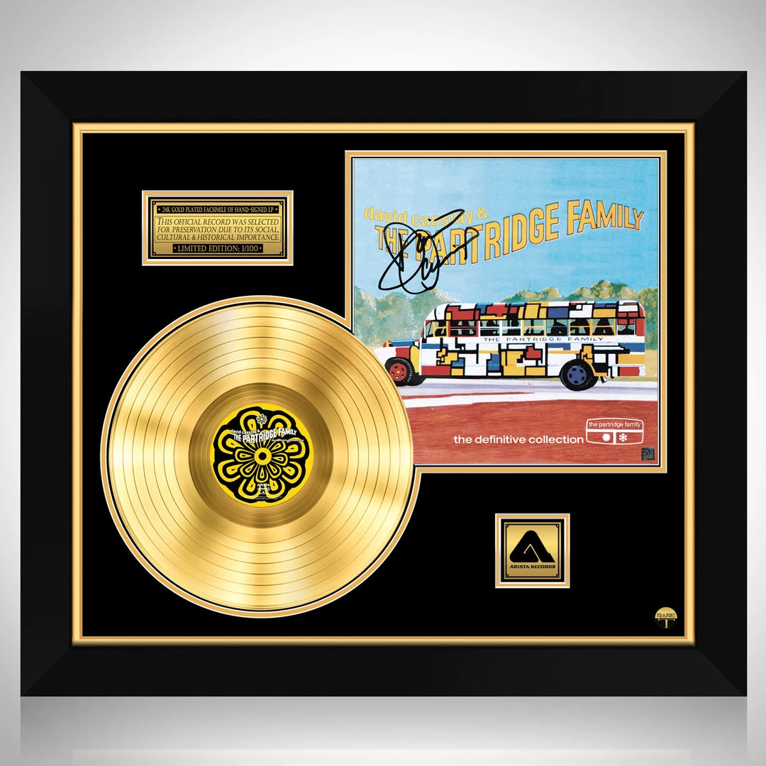 RARE-T Limited Edition Frames David Cassidy & The Partridge Family - The Definitive Collection Gold LP Limited Signature Edition Studio Licensed Custom Frame 1 RARE-T Limited Edition Frames David Cassidy & The Partridge Family - The Definitive Collection Gold LP Limited Signature Edition Studio Licensed Custom Frame