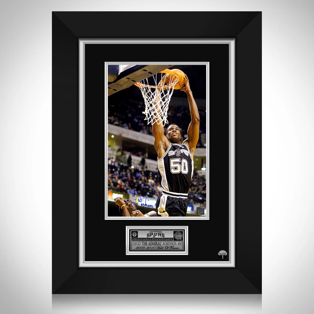RARE-T San Antonio Spurs - David Robinson Photo Limited Signature Edition Studio Licensed Custom Frame 1 RARE-T San Antonio Spurs - David Robinson Photo Limited Signature Edition Studio Licensed Custom Frame