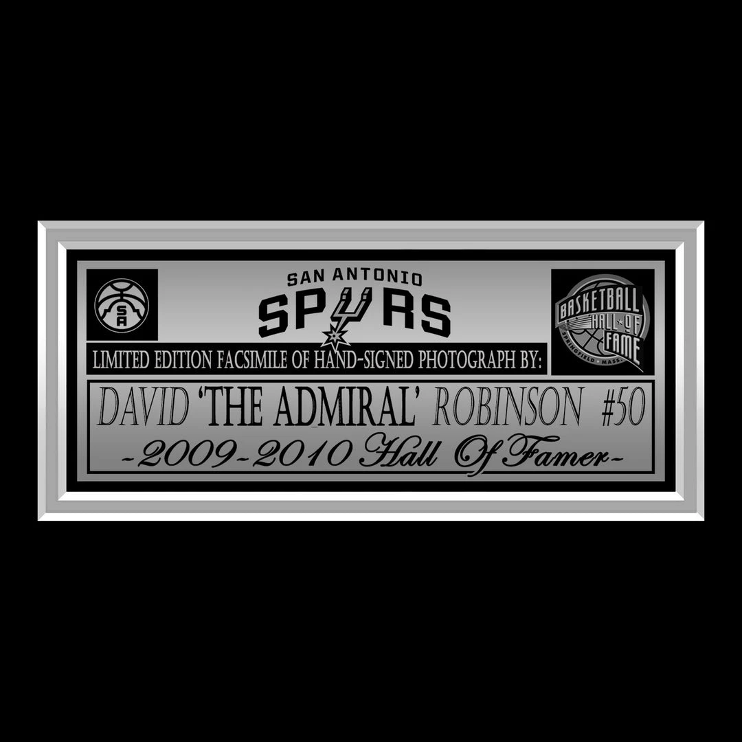 RARE-T San Antonio Spurs - David Robinson Photo Limited Signature Edition Studio Licensed Custom Frame 4 RARE-T San Antonio Spurs - David Robinson Photo Limited Signature Edition Studio Licensed Custom Frame