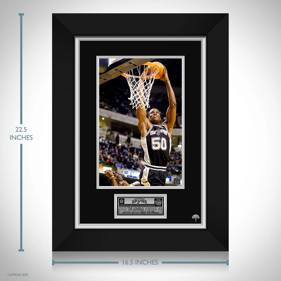 RARE-T San Antonio Spurs - David Robinson Photo Limited Signature Edition Studio Licensed Custom Frame 3 RARE-T San Antonio Spurs - David Robinson Photo Limited Signature Edition Studio Licensed Custom Frame