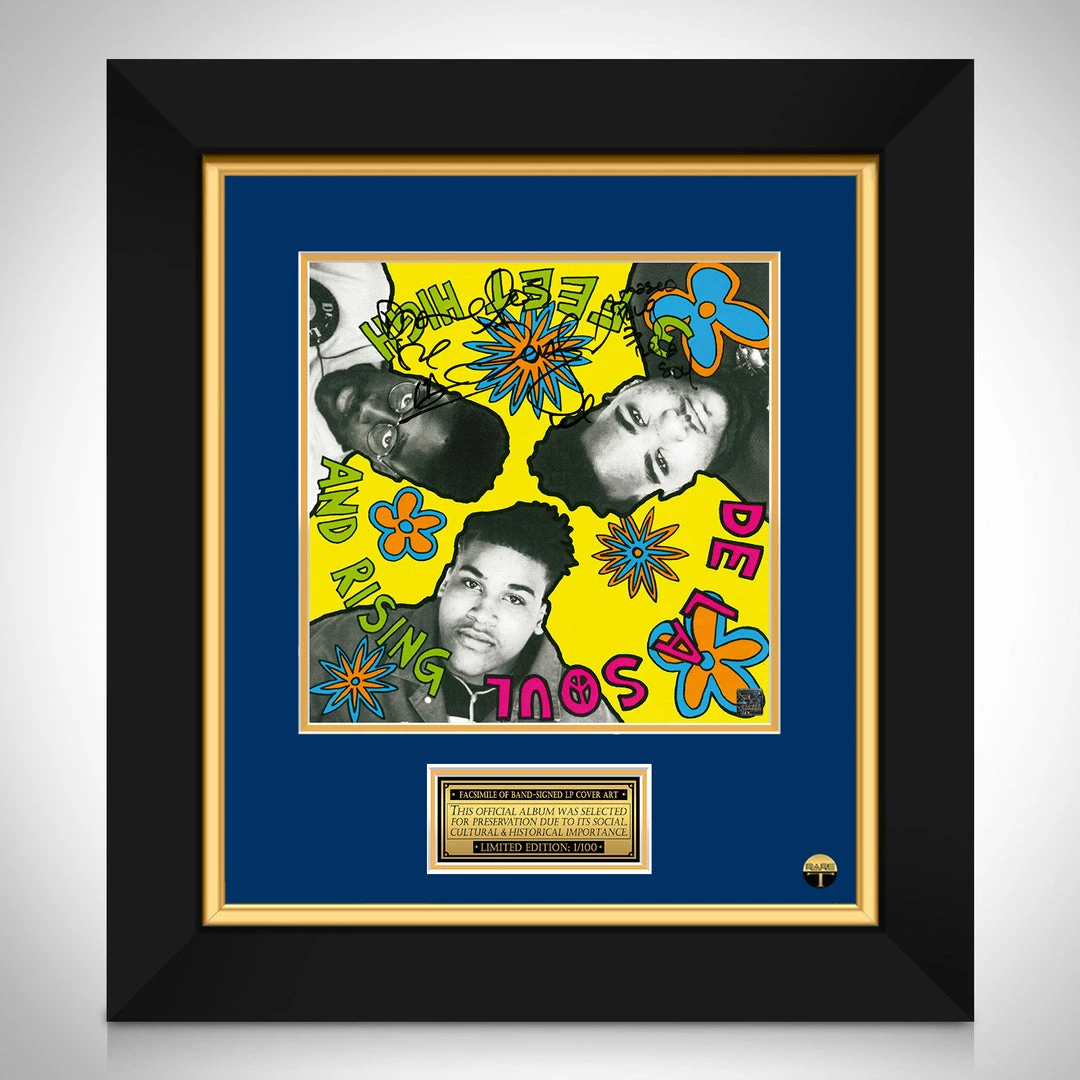 RARE-T De La Soul - Three Feet High LP Cover Limited Signature Edition Studio Licensed Custom Frame Limited Edition Frames 1 RARE-T De La Soul - Three Feet High LP Cover Limited Signature Edition Studio Licensed Custom Frame Limited Edition Frames