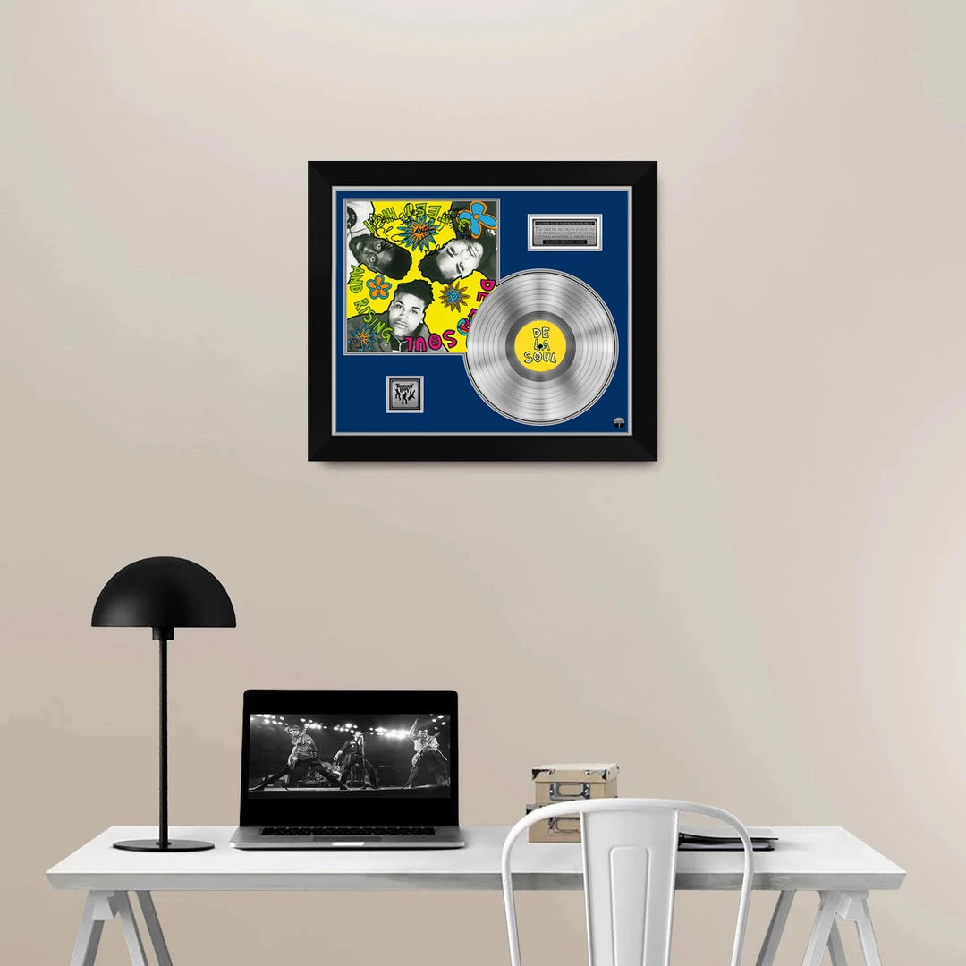 RARE-T De La Soul - Three Feet High Platinum LP Limited Signature Edition Studio Licensed Custom Frame 3 RARE-T De La Soul - Three Feet High Platinum LP Limited Signature Edition Studio Licensed Custom Frame