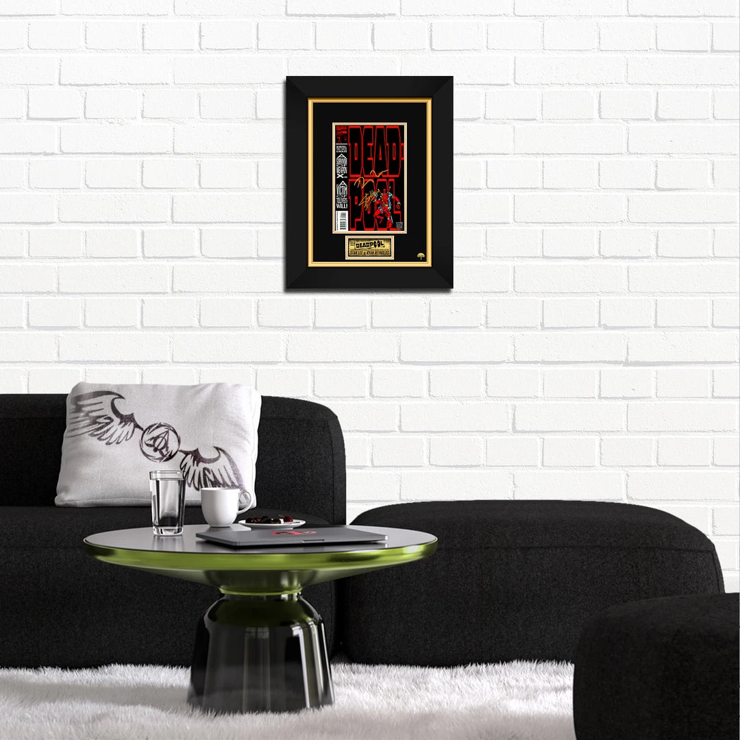 RARE-T Deadpool #1 Limited Signature Edition Comic Book Cover Art Custom Frame 2 RARE-T Deadpool #1 Limited Signature Edition Comic Book Cover Art Custom Frame