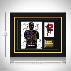 RARE-T Deadpool 2 Script Limited Signature Edition Studio Licensed Custom Frame