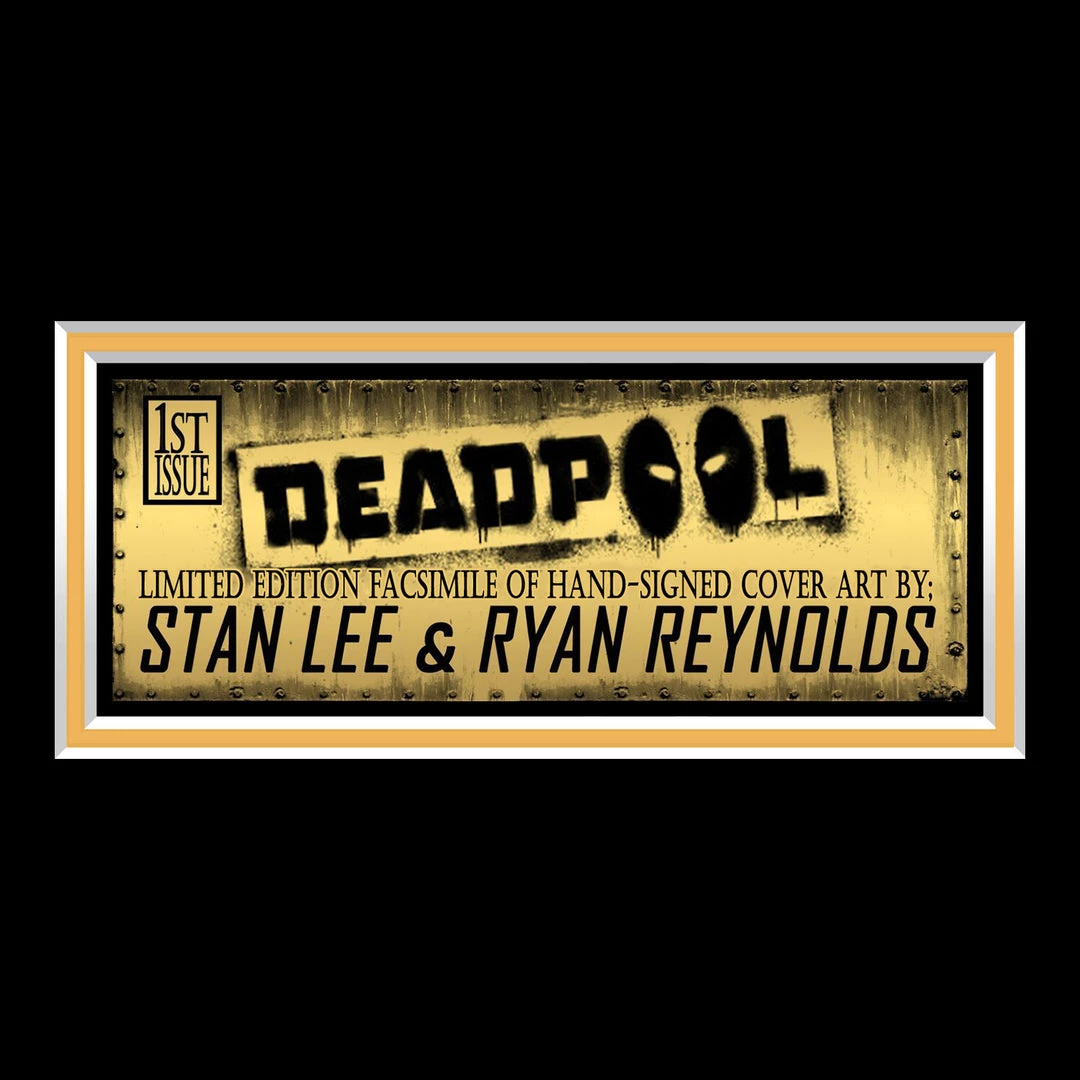 RARE-T Deadpool #1 Limited Signature Edition Comic Book Cover Art Custom Frame 5 RARE-T Deadpool #1 Limited Signature Edition Comic Book Cover Art Custom Frame