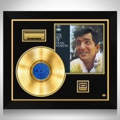 Rare-T Dean Martin The Best Of Dean Martin Limited Signature Edition Studio Licensed Gold LP Custom Frame