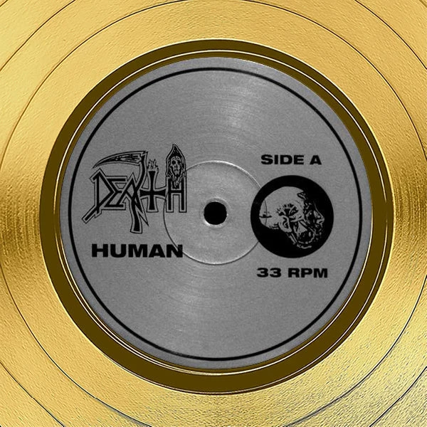 Rare-T Limited Edition Frames Death Human Gold LP Limited Signature Edition Studio Licensed Custom Frame 3 Rare-T Limited Edition Frames Death Human Gold LP Limited Signature Edition Studio Licensed Custom Frame