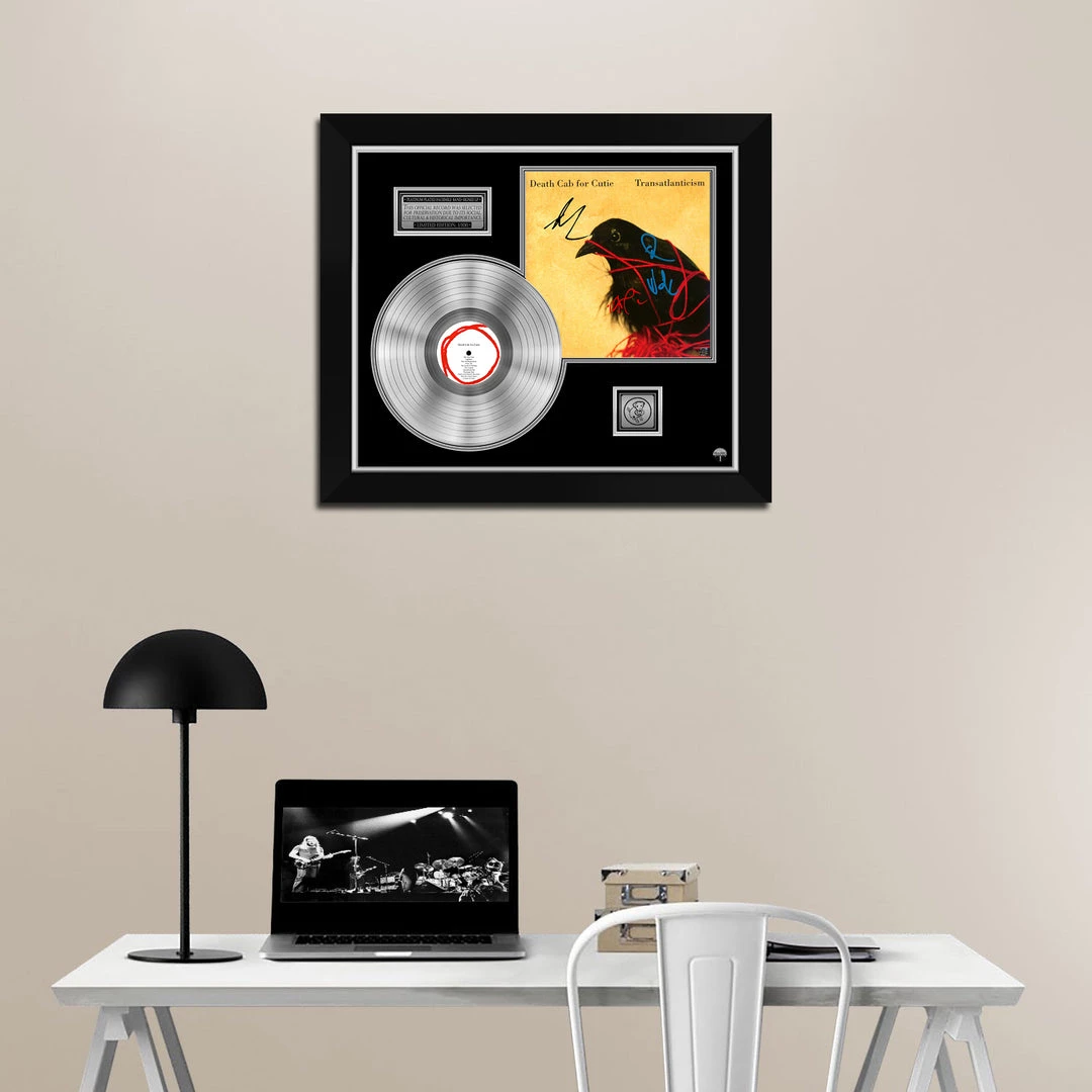 RARE-T Death Cab For Cutie Transatlanticism Platinum LP Limited Signature Edition Studio Licensed Custom Frame 3 RARE-T Death Cab For Cutie Transatlanticism Platinum LP Limited Signature Edition Studio Licensed Custom Frame