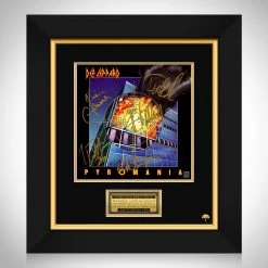 RARE-T Limited Edition Frames Def Leppard - Pyromania LP Cover Limited Signature Edition Studio Licensed Custom Frame