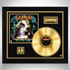 RARE-T Limited Edition Frames Def Leppard Hysteria Gold LP Limited Signature Edition Studio Licensed Custom Frame