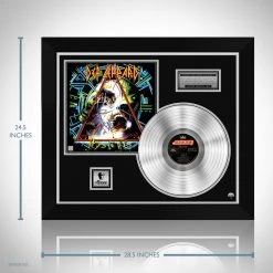 RARE-T Def Leppard Hysteria Platinum LP Limited Signature Edition Studio Licensed Custom Frame Limited Edition Frames