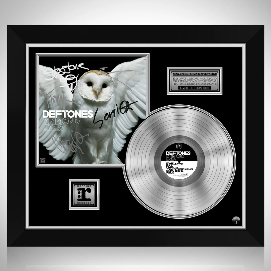 RARE-T Deftones - Diamond Eyes Platinum LP Limited Signature Edition Studio Licensed Custom Frame Limited Edition Frames 1 RARE-T Deftones - Diamond Eyes Platinum LP Limited Signature Edition Studio Licensed Custom Frame Limited Edition Frames