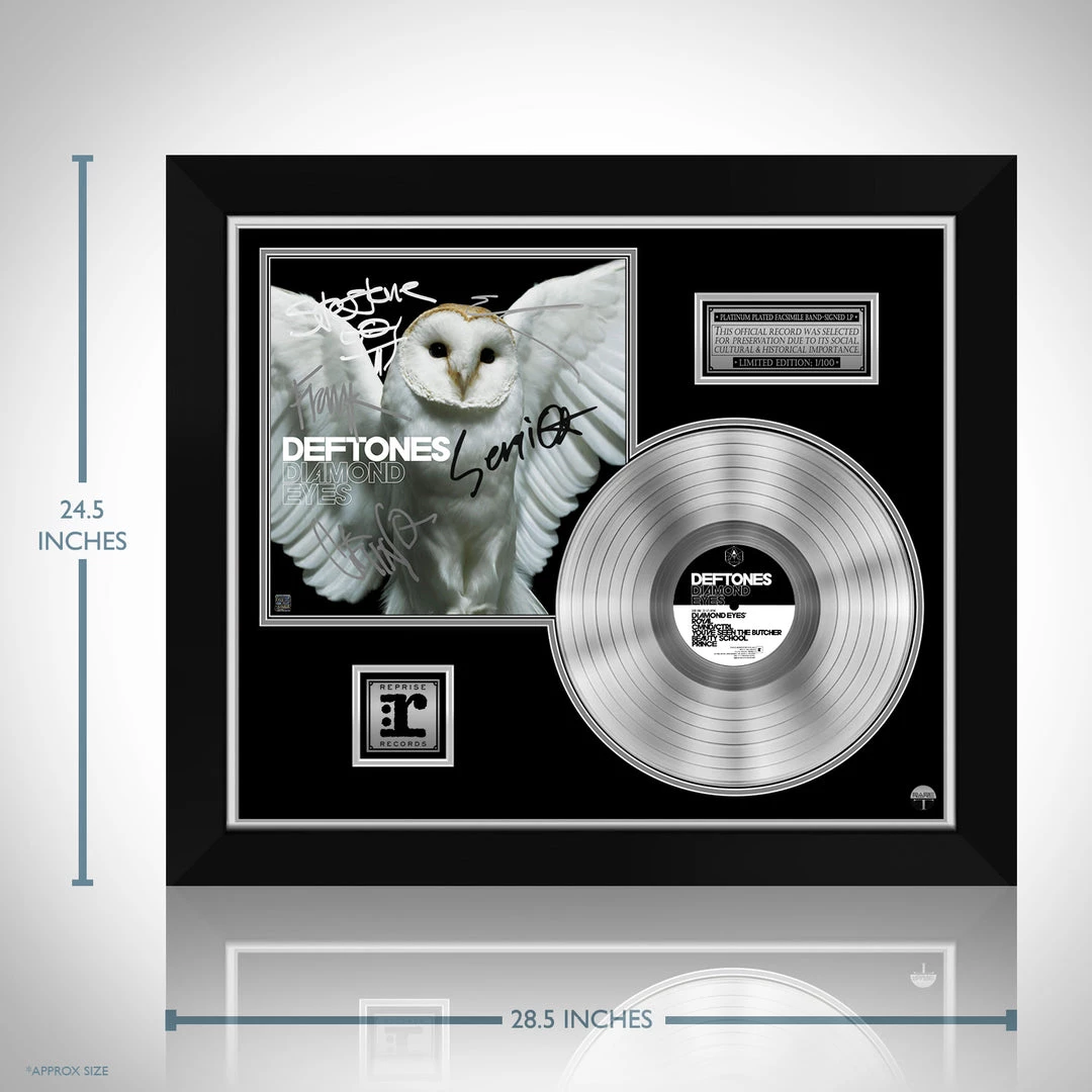 RARE-T Deftones - Diamond Eyes Platinum LP Limited Signature Edition Studio Licensed Custom Frame Limited Edition Frames 3 RARE-T Deftones - Diamond Eyes Platinum LP Limited Signature Edition Studio Licensed Custom Frame Limited Edition Frames