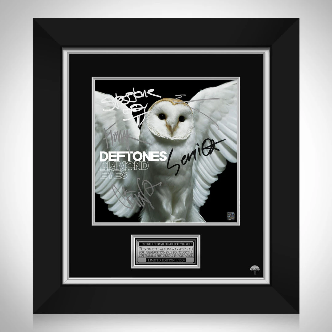 RARE-T Deftones - Diamond Eyes LP Cover Limited Signature Edition Studio Licensed Custom Frame 1 RARE-T Deftones - Diamond Eyes LP Cover Limited Signature Edition Studio Licensed Custom Frame