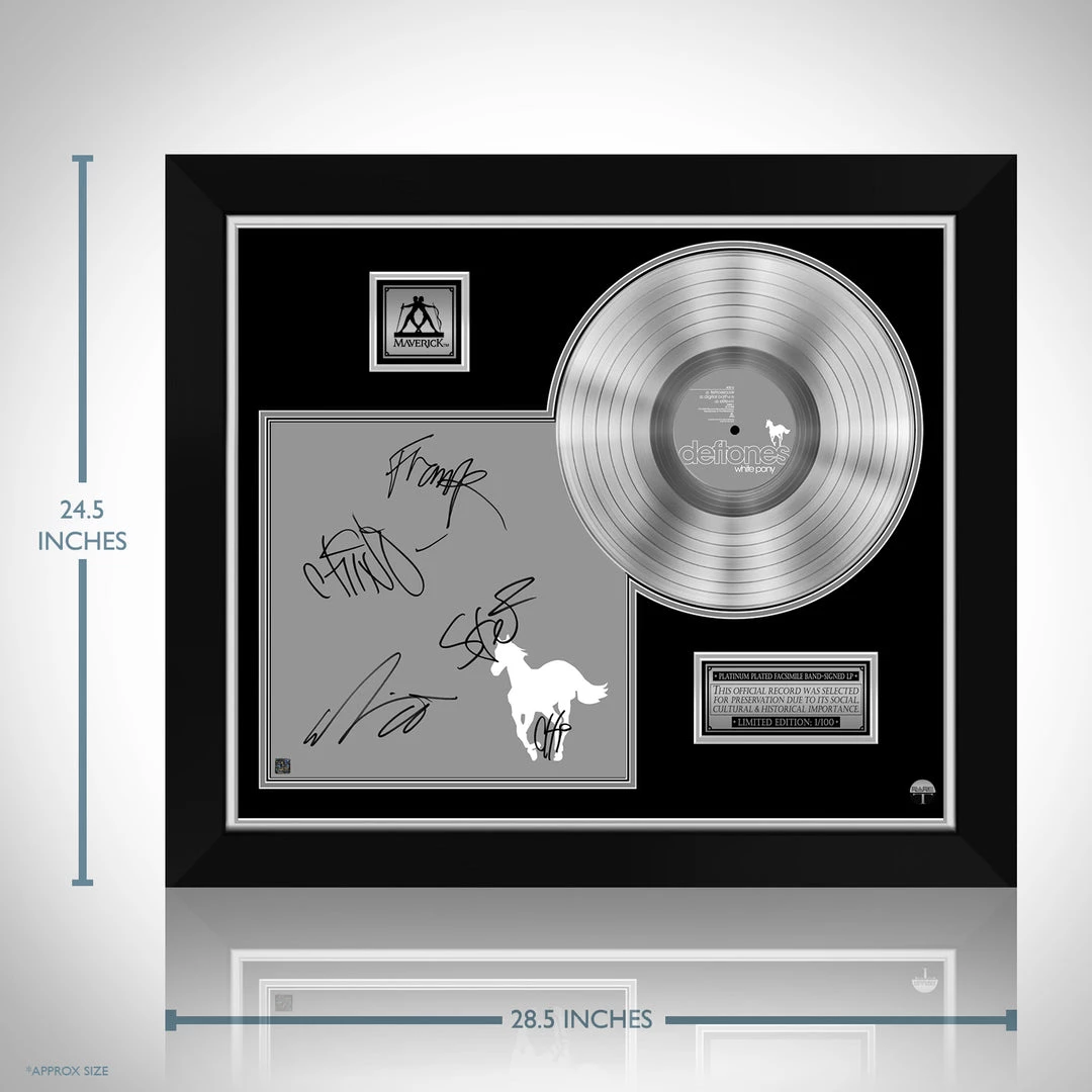 RARE-T Limited Edition Frames Deftones White Pony Platinum LP Limited Signature Edition Studio Licensed Custom Frame 7 RARE-T Limited Edition Frames Deftones White Pony Platinum LP Limited Signature Edition Studio Licensed Custom Frame