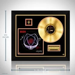 RARE-T Deicide - Legion Gold LP Limited Signature Edition Studio Licensed Custom Frame 13 RARE-T Deicide - Legion Gold LP Limited Signature Edition Studio Licensed Custom Frame
