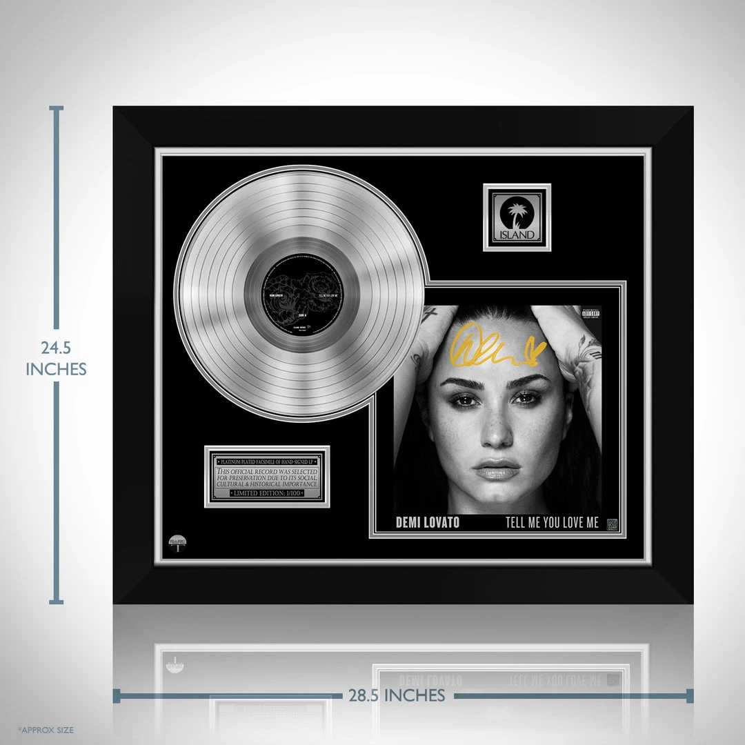 RARE-T Limited Edition Frames Demi Lovato Tell Me You Love Me Platinum LP Limited Signature Edition Studio Licensed Custom Frame 6 RARE-T Limited Edition Frames Demi Lovato Tell Me You Love Me Platinum LP Limited Signature Edition Studio Licensed Custom Frame