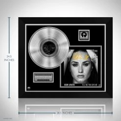 RARE-T Ready To Ship! - Demi Lovato - Tell Me You Love Me Platinum LP Limited Signature Edition Studio Licensed Custom Frame