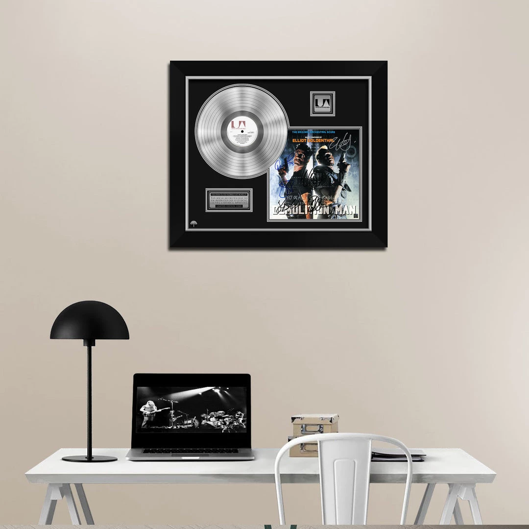 RARE-T Demolition Man - Soundtrack Platinum LP Limited Signature Edition Studio Licensed Custom Frame Limited Edition Frames 2 RARE-T Demolition Man - Soundtrack Platinum LP Limited Signature Edition Studio Licensed Custom Frame Limited Edition Frames