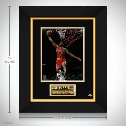 RARE-T Dennis Rodman Chicago Bulls Photo Limited Signature Edition Studio Licensed Custom Frame Limited Edition Frames