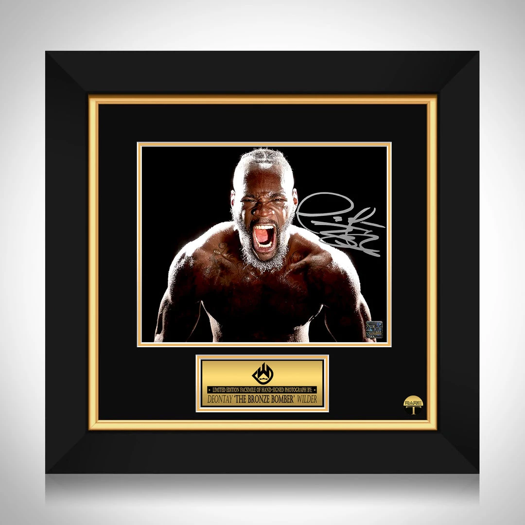 RARE-T Deontay Wilder Photo Limited Signature Edition Studio Licensed Custom Frame 1 RARE-T Deontay Wilder Photo Limited Signature Edition Studio Licensed Custom Frame