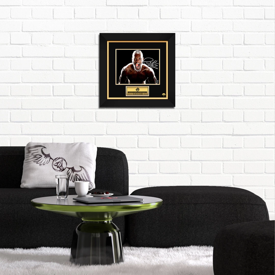 RARE-T Deontay Wilder Photo Limited Signature Edition Studio Licensed Custom Frame 2 RARE-T Deontay Wilder Photo Limited Signature Edition Studio Licensed Custom Frame