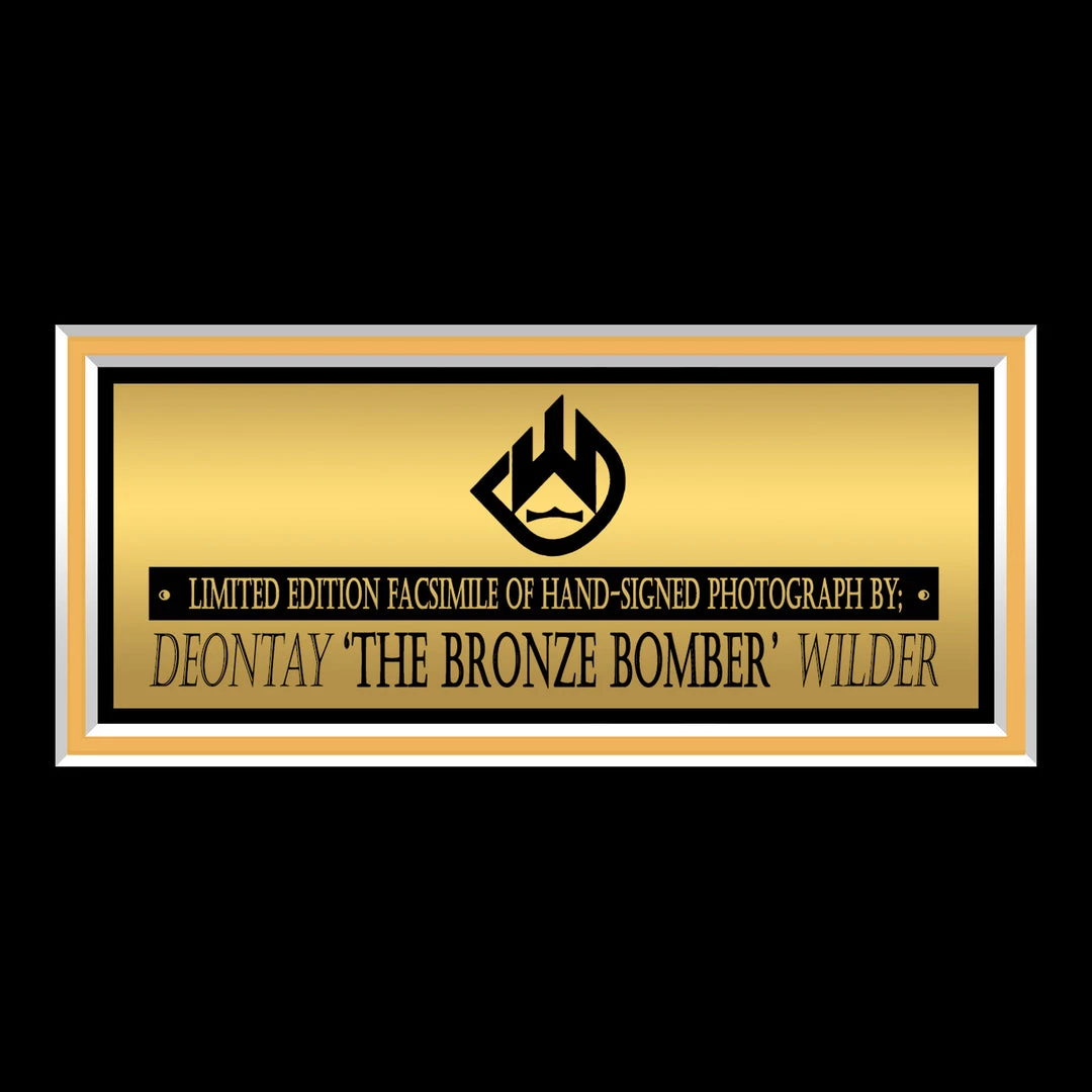 RARE-T Deontay Wilder Photo Limited Signature Edition Studio Licensed Custom Frame 5 RARE-T Deontay Wilder Photo Limited Signature Edition Studio Licensed Custom Frame