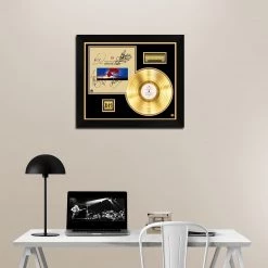 RARE-T Depeche Mode - Music For The Masses Gold LP Limited Signature Edition Studio Licensed Custom Frame