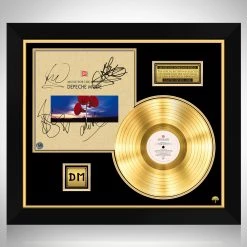 RARE-T Depeche Mode - Music For The Masses Gold LP Limited Signature Edition Studio Licensed Custom Frame