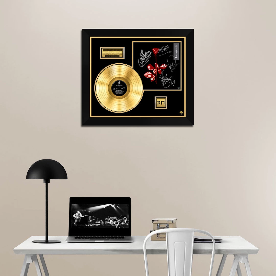 RARE-T Depeche Mode Violator Gold LP Limited Signature Edition Studio Licensed Custom Frame Limited Edition Frames 7 RARE-T Depeche Mode Violator Gold LP Limited Signature Edition Studio Licensed Custom Frame Limited Edition Frames