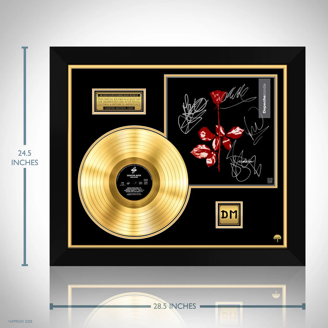 RARE-T Depeche Mode Violator Gold LP Limited Signature Edition Studio Licensed Custom Frame Limited Edition Frames 8 RARE-T Depeche Mode Violator Gold LP Limited Signature Edition Studio Licensed Custom Frame Limited Edition Frames